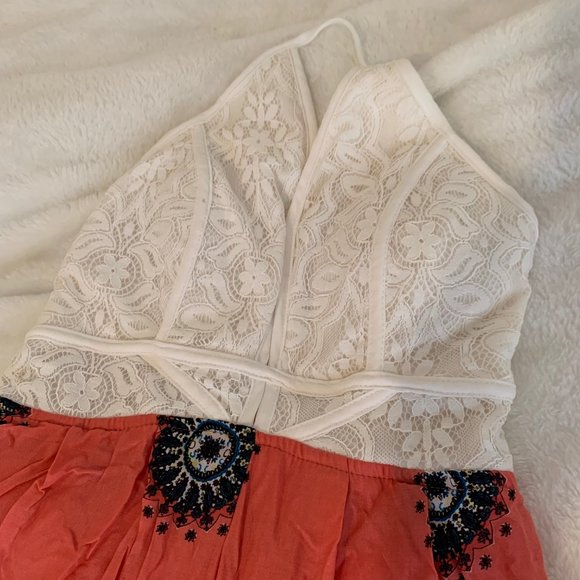 NWT Fashion Nova Trouble In Paradise Coral Jumpsuit Size S - Picture 5 of 16